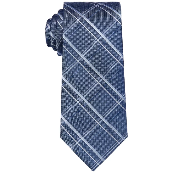 Promo β Michael Kors Men's Classic Design Windowpane Tie Blue π€© - Image 2