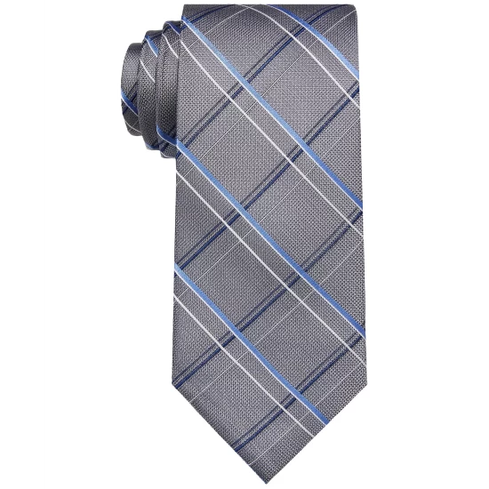 Promo β Michael Kors Men's Classic Design Windowpane Tie Blue π€© - Image 6