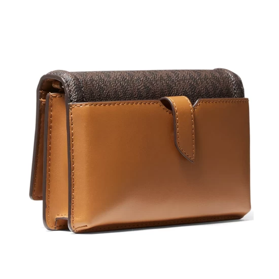 Best deal π₯ Michael Kors Signature Jet Set Charm Phone Crossbody Vanilla/acorn/gold π - Image 6