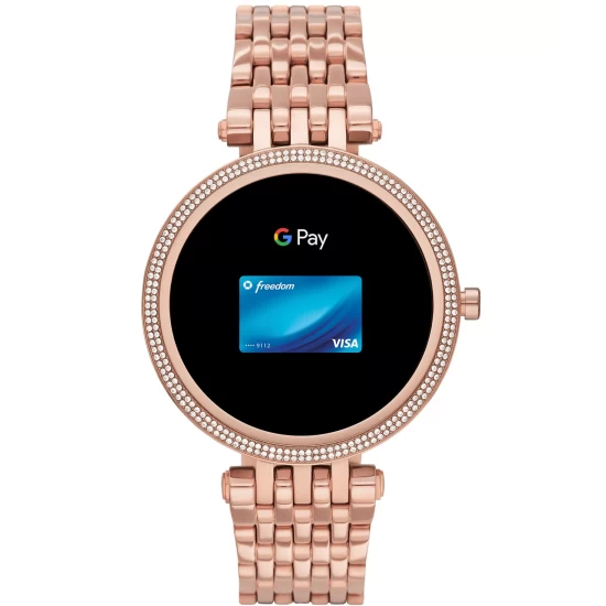 Hot Sale 👍 Michael Kors Access Gen 5e Darci Rose Gold-Tone Stainless Steel Smartwatch 43mm No Color 🎉 - Image 8