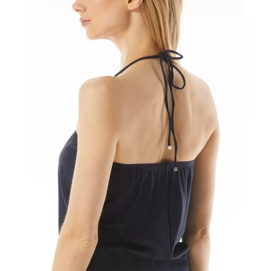 Best Sale 💯 Michael Kors Plus Size Mixed-Media Bomber Jacket Black 👏