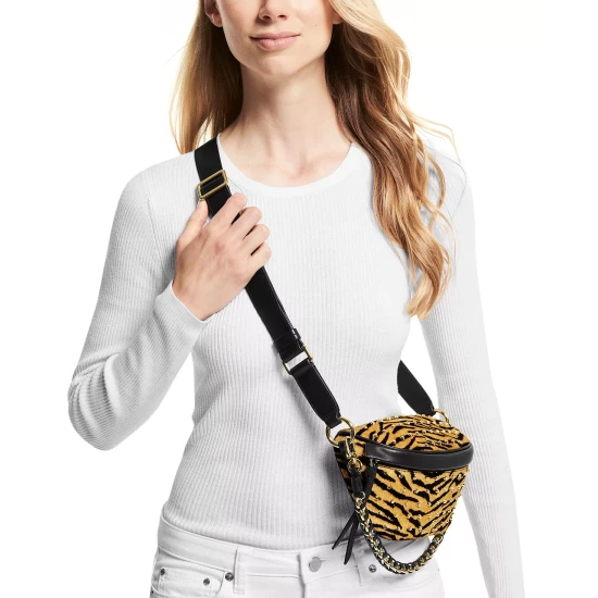 Budget 🔥 Michael Kors Tiger Print Slater Sling Pack Messenger Marigold 🔥 - Image 5