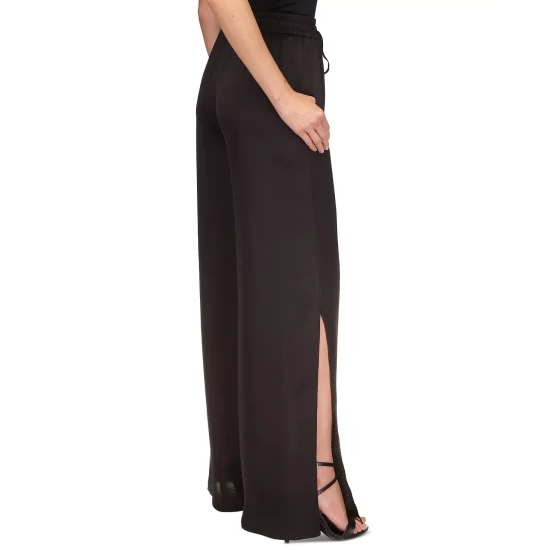 Best Pirce π― Michael Kors Petite Solid High Slit Pants Black β - Image 4