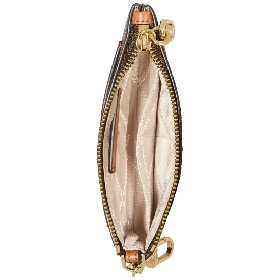 New 🔔 Michael Kors Signature Parker Key Card Holder Brn/acorn ✨ - Image 3
