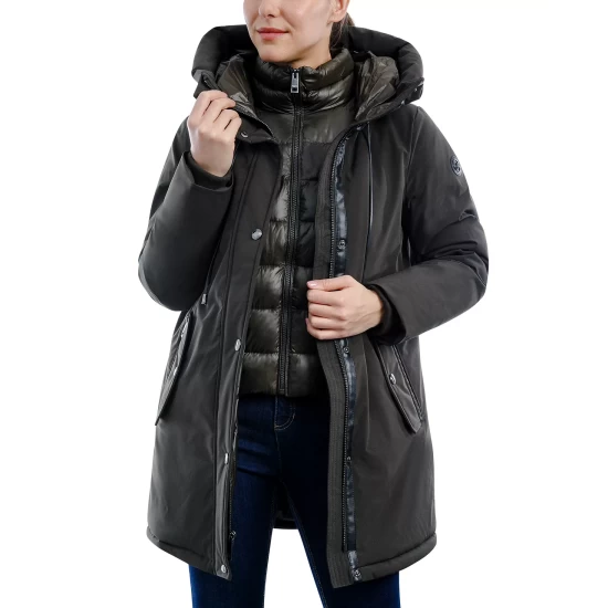 Flash Sale β€οΈ Michael Kors π© Women's Hooded Parka Black βοΈ - Image 6