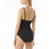Cheapest ❤️ Michael Kors Plunge Wrap-Front One-Piece 🩱 Swimsuit Black 💯