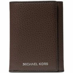 Outlet π Michael Kors Men's Logo Trifold Wallet Brown π―