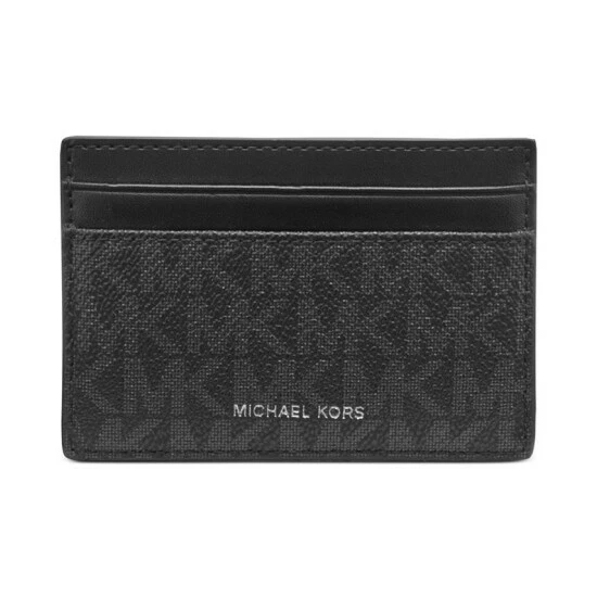 Coupon π Michael Kors Men's Mason Signature Card Case Black π