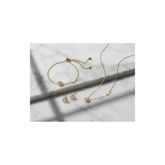 Best Pirce 🔥 Michael Kors Sterling Silver Cubic Zirconia Pendant Necklace 😍 - Image 3