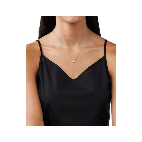 Best Pirce 🔥 Michael Kors Sterling Silver Cubic Zirconia Pendant Necklace 😍 - Image 7