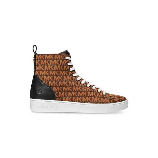 Best deal π₯° Michael Kors π© Women's Edie Knit Lace-Up High-Top π Sneakers Brown Multi π₯° - Image 2