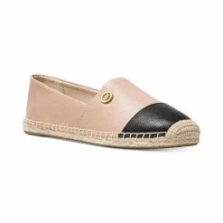 Cheap 🔥 Michael Kors 👩 Women's Kendrick Slip-On Espadrille Flats Oyster/ Black 😉