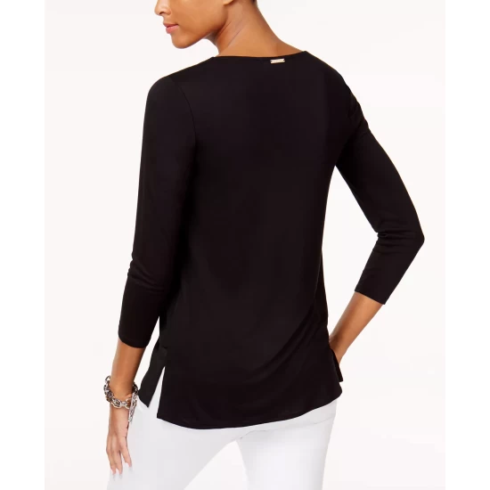 Brand new π― Michael Kors π© Women's Monique Trainer Lace-Up π Sneakers Black π - Image 3