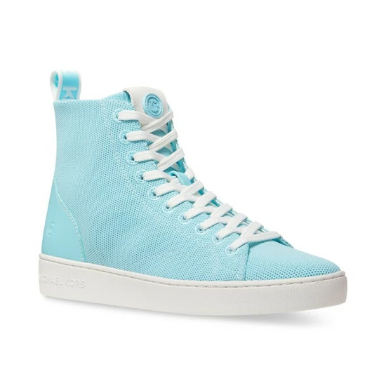 Budget π Michael Kors π© Women's Edie Knit Lace-Up High-Top π Sneakers Mystic Blue π