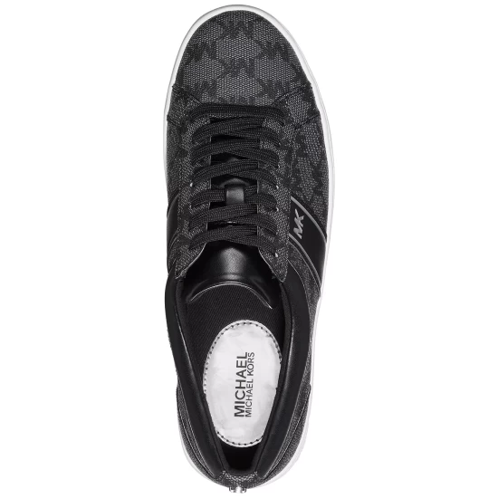 Deals β¨ Michael Kors π© Women's Juno Stripe Lace-Up π Sneakers Black π - Image 5