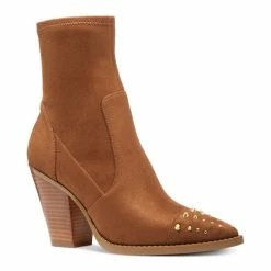 New ⭐ Michael Kors 👩 Women's Dover Embellished Pointed-Toe 👗 Dress Booties Luggage ⌛