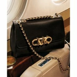 Outlet ๐งจ Michael Kors Leather Parker Convertible Chain Shoulder Bag Luggage ๐