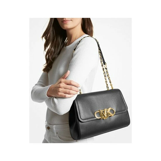 Outlet ๐งจ Michael Kors Leather Parker Convertible Chain Shoulder Bag Luggage ๐ - Image 5