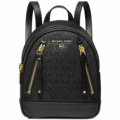 Outlet ๐คฉ Michael Kors Signature Brooklyn Extra Small Convertible Messenger ๐ Backpack Black โจ