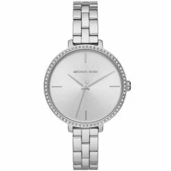 Brand new 🧨 Michael Kors 👩 Women's Charley Stainless Steel Bracelet ⌚ Watch 38mm Silver 🔥