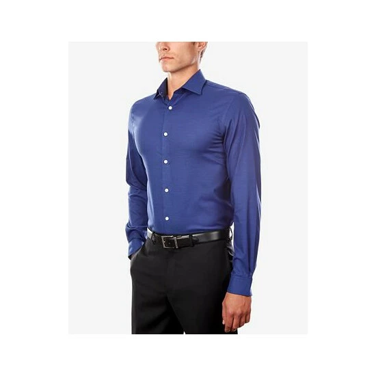 Flash Sale 😀 Michael Kors Men's Regular Fit Airsoft Stretch Non-Iron Performance Solid 👗 Dress 👕 Shirt Pink 😉 - Image 3