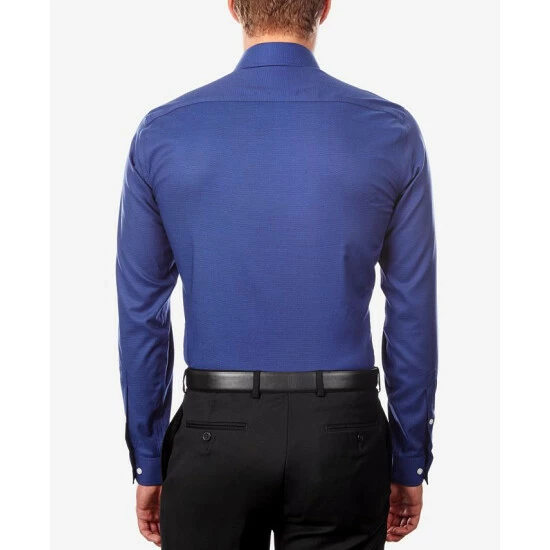 Flash Sale 😀 Michael Kors Men's Regular Fit Airsoft Stretch Non-Iron Performance Solid 👗 Dress 👕 Shirt Pink 😉 - Image 4