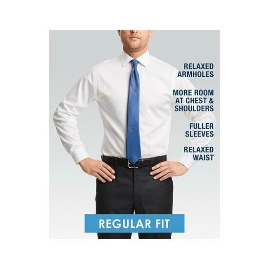 Flash Sale 😀 Michael Kors Men's Regular Fit Airsoft Stretch Non-Iron Performance Solid 👗 Dress 👕 Shirt Pink 😉 - Image 5