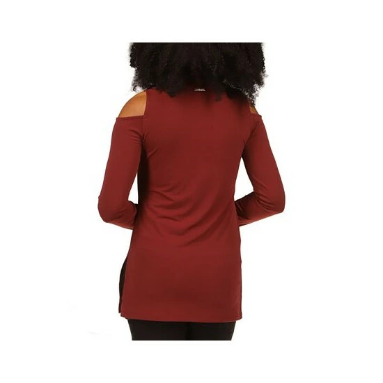 Brand new ๐ Michael Kors Cold-Shoulder Top Merlot ๐ - Image 2