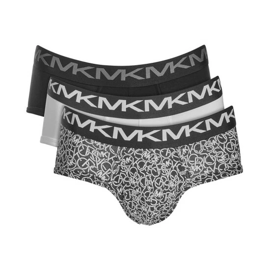 Best deal π Michael Kors Men's 3-Pk. Performance Cotton Low-Rise Briefs Black Multi π