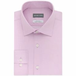 Best deal ⭐ Michael Kors Men's Slim Fit Airsoft Performance Stretch Non-Iron 👗 Dress 👕 Shirt Gray 😉