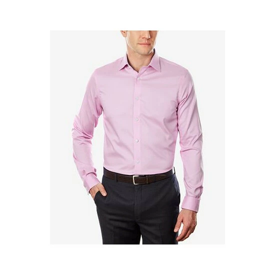 Best deal ⭐ Michael Kors Men's Slim Fit Airsoft Performance Stretch Non-Iron 👗 Dress 👕 Shirt Gray 😉 - Image 3