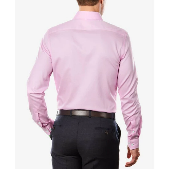 Best deal ⭐ Michael Kors Men's Slim Fit Airsoft Performance Stretch Non-Iron 👗 Dress 👕 Shirt Gray 😉 - Image 4