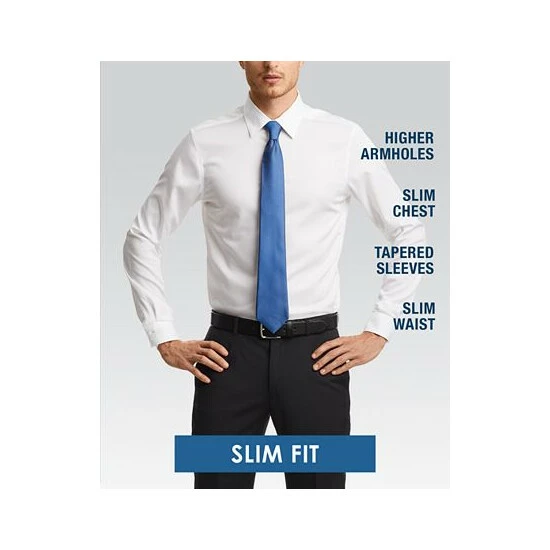 Best deal ⭐ Michael Kors Men's Slim Fit Airsoft Performance Stretch Non-Iron 👗 Dress 👕 Shirt Gray 😉 - Image 5