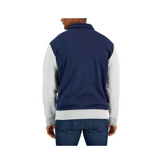Best Pirce 🎁 Michael Kors Men's Colorblocked Rugby Fleece Pullover, Created For Macy's Midnight 😉 - Image 2