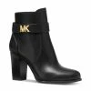 Budget ✔️ Michael Kors 👩 Women's Jilly 👗 Dress Ankle Block Heel 👗 Dress Booties Black 🔔