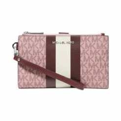 Wholesale π Michael Kors Signature Jet Set Double Zip Wristlet Husk Multi π―