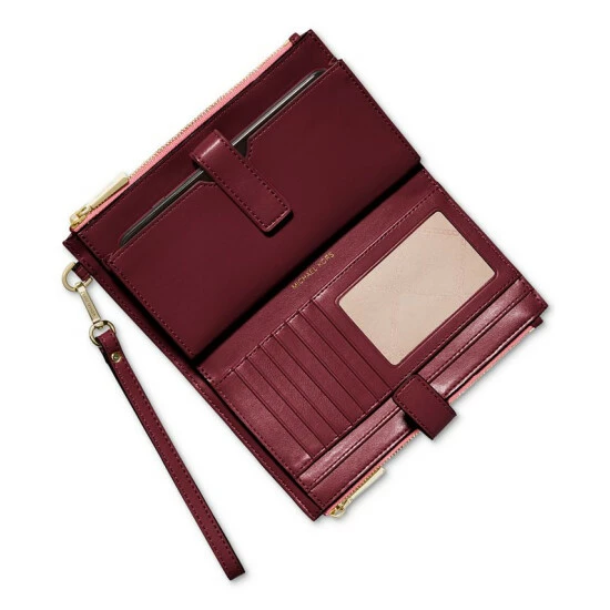 Wholesale 🔔 Michael Kors Signature Jet Set Double Zip Wristlet Husk Multi 💯 - Image 2