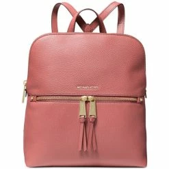 Cheapest 🛒 Michael Kors Rhea Zip Medium Slim 🎒 Backpack Cinnamon 👍