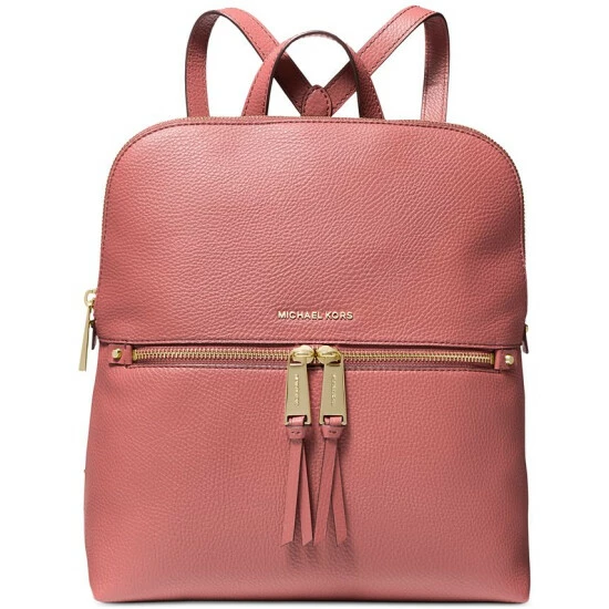 Cheapest 🛒 Michael Kors Rhea Zip Medium Slim 🎒 Backpack Cinnamon 👍