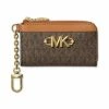 Buy 🛒 Michael Kors Signature Piper Card Case Vanilla/acorn 🔥