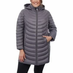 Cheap π₯° Michael Kors Plus Size Hooded Packable Puffer π§₯ Coat, Created For Macy's Dark Navy π₯