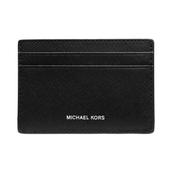 Best Pirce π― Michael Kors Men's Mason Saffiano Leather Card Case Black β¨