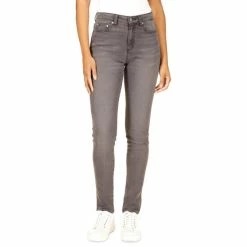 Best Sale 😉 Michael Kors 👩 Women's Selma High Rise Straight Skinny 👖 Jeans, Regular & Petite Dusk Blue Animal 🔥