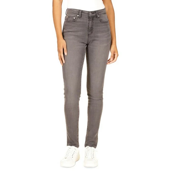 Best Sale 😉 Michael Kors 👩 Women's Selma High Rise Straight Skinny 👖 Jeans, Regular & Petite Dusk Blue Animal 🔥