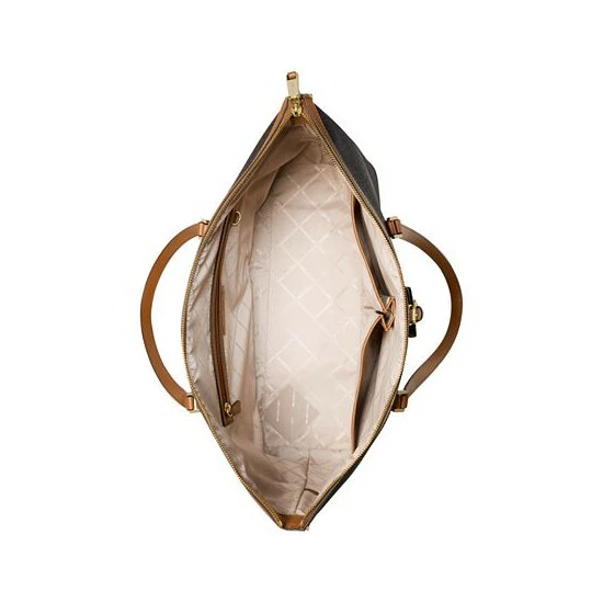 Outlet 💯 Michael Kors Signature Heritage Extra Large Travel Sleeve Tote Brown/acorn 😍 - Image 3