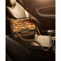 Buy 🎉 Michael Kors Signature Calf Hair Heather Shoulder Bag Brown Multi 🎁