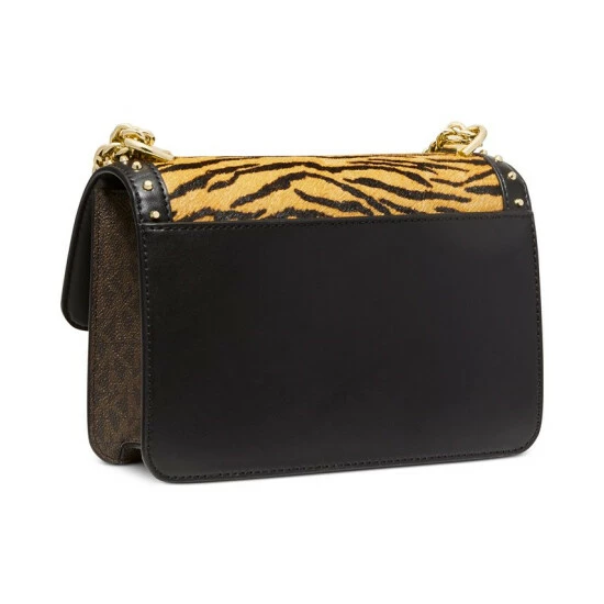 Buy 🎉 Michael Kors Signature Calf Hair Heather Shoulder Bag Brown Multi 🎁 - Image 5