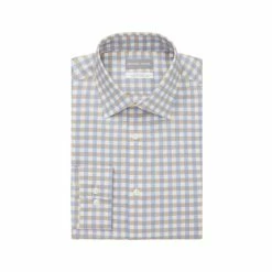 Best deal ❤️ Michael Kors Men's Regular-Fit Performance Stretch Check 👗 Dress 👚 Shirt Rose Multi 🛒