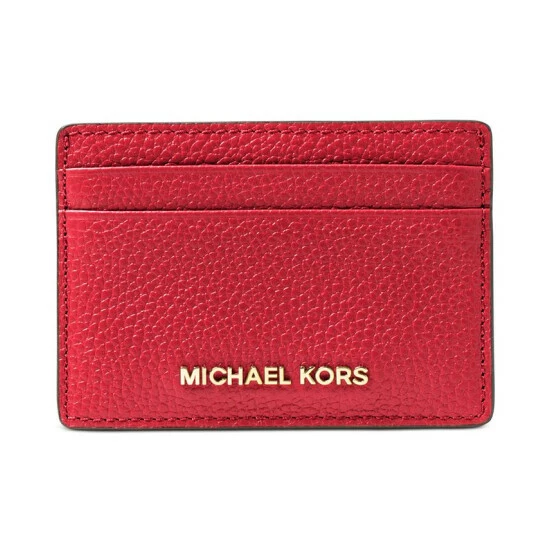Best deal π Michael Kors Pebble Leather Card Holder Crimson π