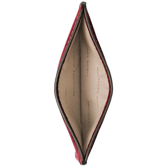 Best deal π Michael Kors Pebble Leather Card Holder Crimson π - Image 2